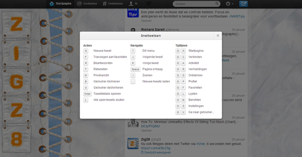 ZigZ8's tweet photo. Gebruik je http://t.co/zaLfqxMZ om te tweeten? Twitter heeft hele effectieve shortcuts! Druk op ? #twittertips #handy http://t.co/IrEHJiaA
