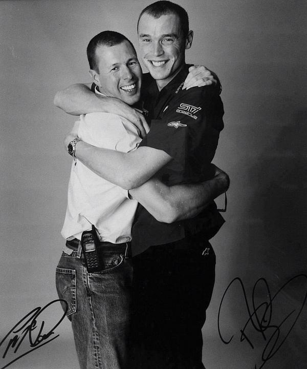 Fitting tribute to them both. "Double Trouble." #wrc