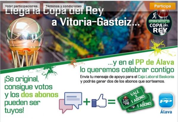 Qnardiz's tweet photo. PP de Álava nos enseñar cómo comprar votos en versión 2.0 http://t.co/xomiQQ7U