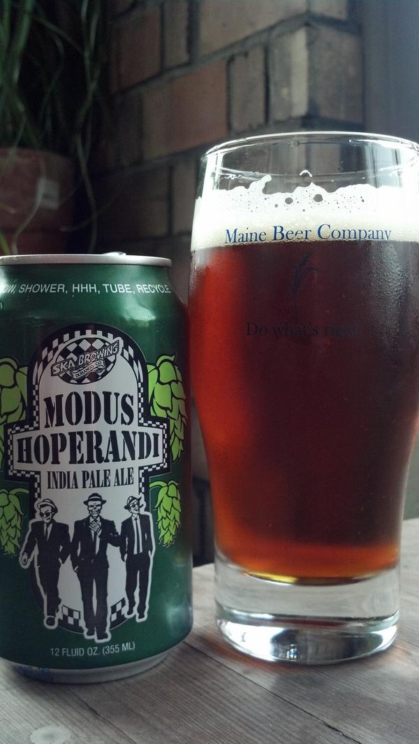 East meets west via the south. <a href="/skabrewing/">Ska Brewing</a> modus hoperandi in <a href="/mainebeerco/">Maine Beer Company</a> glass, bought the beer <a href="/whipin/">Whip In</a> in Austin, TX
