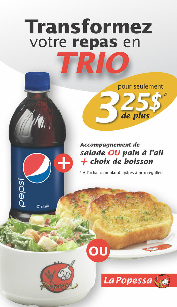 POPESSA's tweet image. Un trio à votre goût en mangeant des pâtes fraîches..mmm..La Popessa!