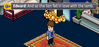 Trollollollollol Mah own Edward Cullen on Habbo xD