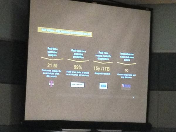 aslann's tweet image. . @aiazkazi talks about #SAP #HANA and how it&apos;s delivering customer value.. #bigdataconf