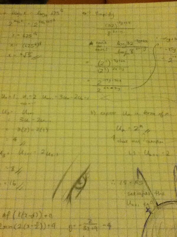 CPPromotorWE's tweet image. A glimpse of my recent MATH homework. Don&apos;t mind the doodle. #IB #UniversityMath
