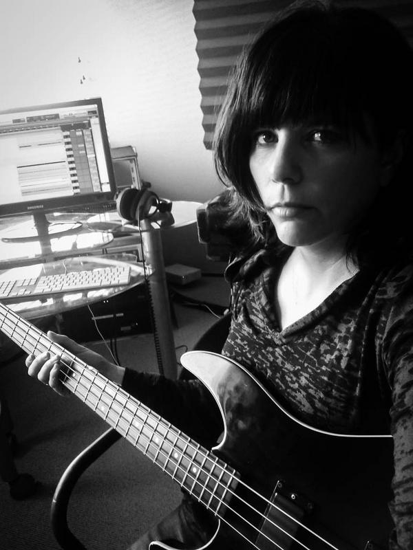 gilli_was_here's tweet image. Playing the bass for a Charlotte Yates song, has my favorite opening line ever: 'I was playing with love and squalor..'