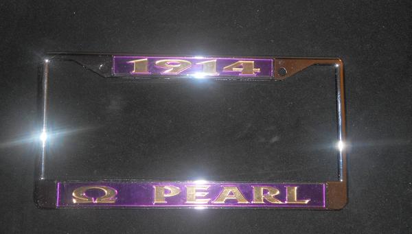 triumphantdst10's tweet photo. Pearls I have license plate frames. #OmegaPearl #TEAMLOO http://t.co/HRbgJuaS