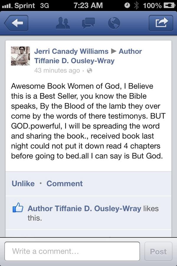 AuthorTiffanieO's tweet image. My first book review of #HelpMeToStay. God is the Healer. I am the vessel. May this book change lives for God's glory!