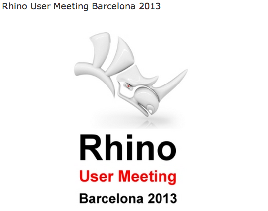 Rhino User Meeting Barcelona 2013 on the11th February at the IED Barcelona
blog.rhino3d.com/2013/01/rhino-…