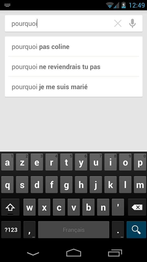 K4D0R's tweet image. Et oui #pourquoi ? #GoogleFun
