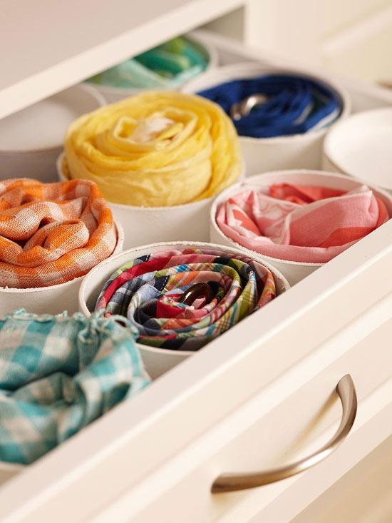#PVC'den yapılan bu minik silindirlerle #çorap ve iç çamaşırlarınızı düzenli bir şekilde muhafaza edebilirsiniz.