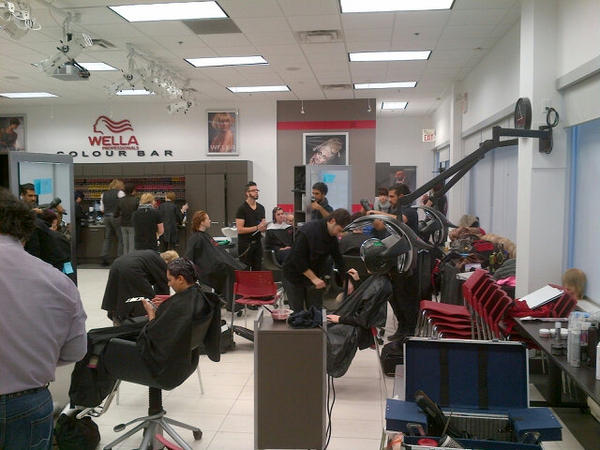 caseycoutts's tweet photo. Wella Studio Toronto rocking this morning for our Photo shoots today! @WellaPro @Sebastianprocan #Wella @WellaHairUSA http://t.co/xl3kcJj2