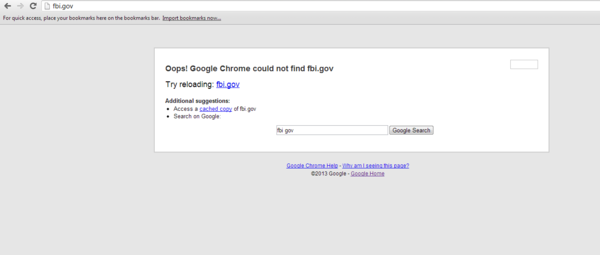 fopen_hacker's tweet image. #TangoDown #ForTehLulz #FuckFBI &apos;via&apos; @fopen_hacker - fbi.gov @YourAnonNews @AnonOpsLegion @Cyber_War_News
