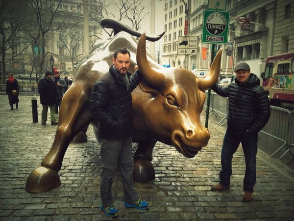 GilliamMease's tweet photo. Could this be why the markets have been up? Josh and I have the bull by the horns. http://t.co/nK81906p
