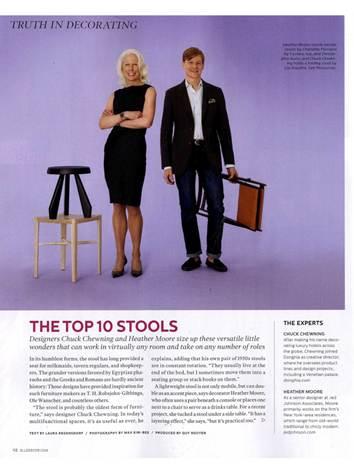 cjuarezandco's tweet image. Chuck Chewning of @Donghia shares his favorite stools with @elledecor #truthindecorating