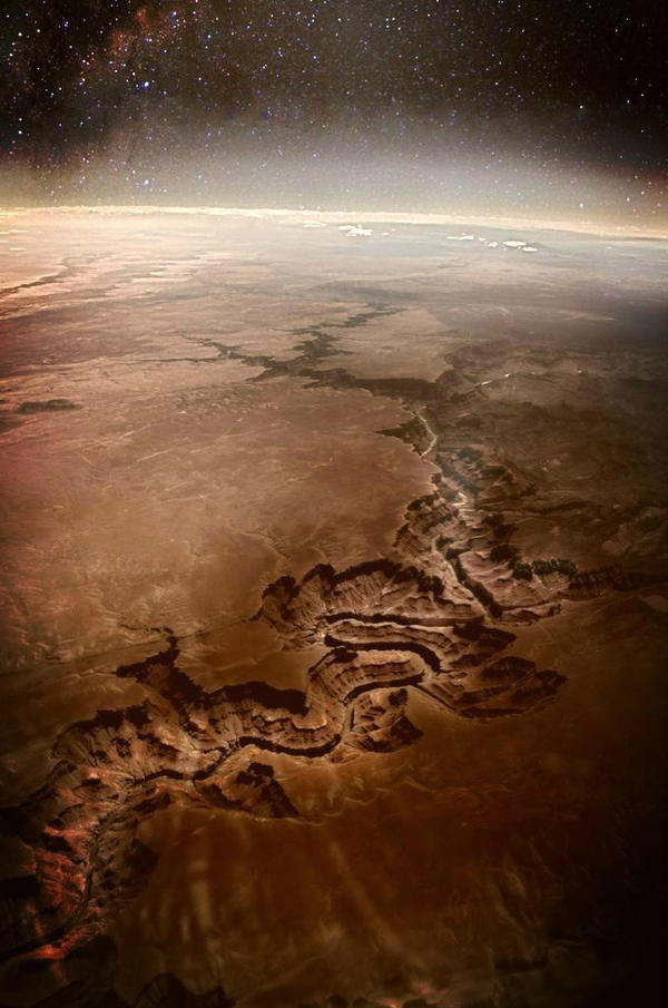 The Grand Canyon seen from space.