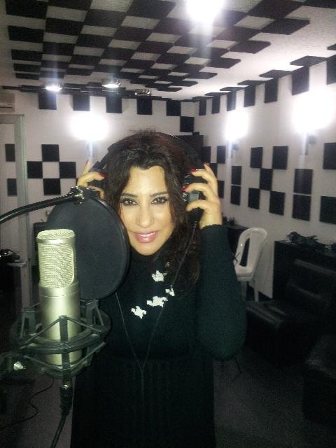 studioeliesaba's tweet photo. Najwa karam while recording at studio elie saba.... http://t.co/4HNTJ52B