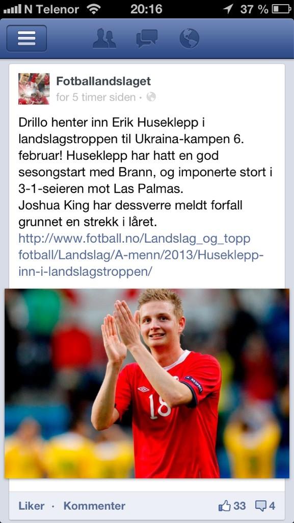Erik Huseklepp Fans tweet media