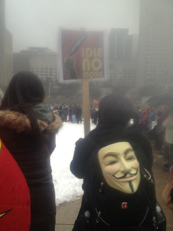 RyersonINM's tweet photo. @IdleNoMore4 #Toronto #Rally @RyersonINM http://t.co/1aeWVI4S