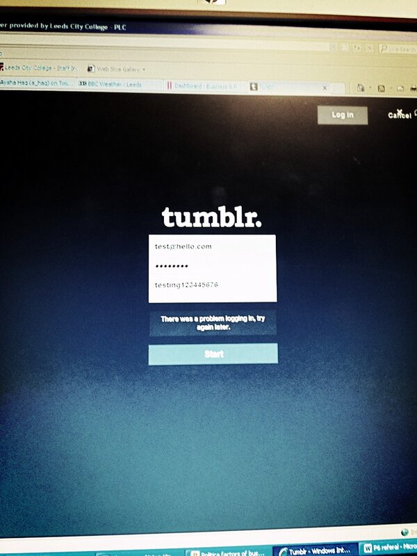 a_haq's tweet image. Getting students to sign up to @tumblr and keep getting this error. #fail #techletdown