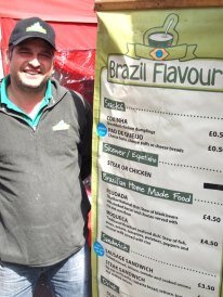 Wonderful Brazilian food from the boys available on the market today and all days, come and enjoy..