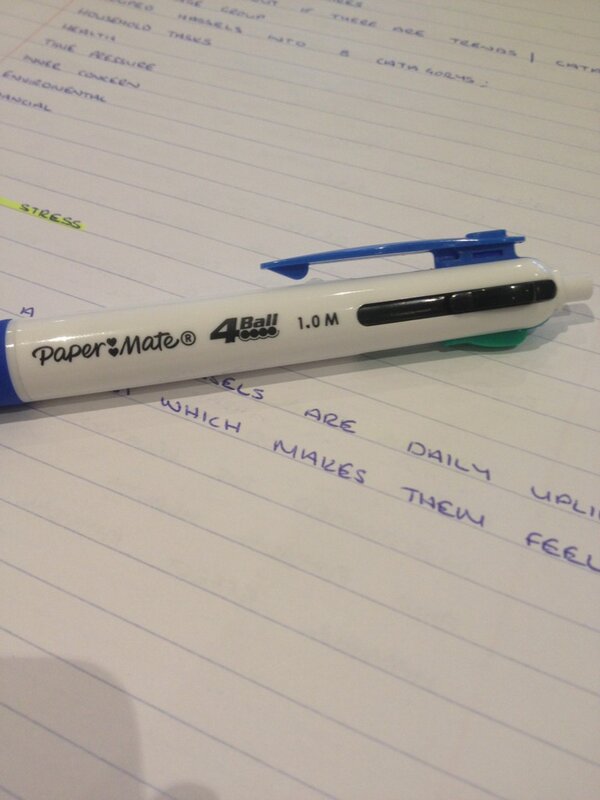 lukekeward's tweet image. This pen make work so much better #onepen #fourcolours