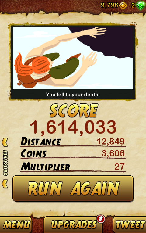 markdiaday's tweet image. I got 1614033 points while escaping from a Giant Demon Monkey. Beat that! bit.ly/TempleRun2Andr…