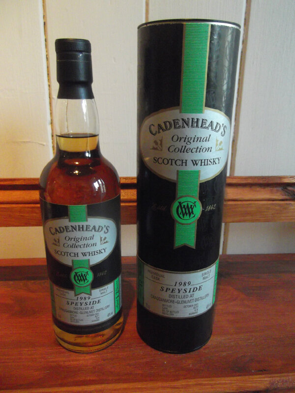 Cadenhead's Original Collection Cragganmore-Glenlivet 12yo @ 46%abv.
1 of 678 bt £85.00 info@glenrosswhiskies.com.