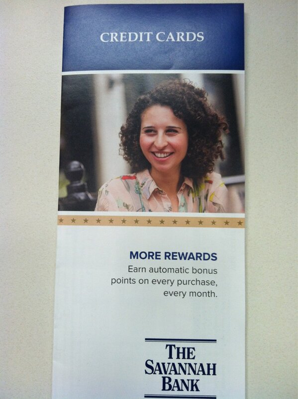 Me on a Savannah Bank brochure. I'm #savannahfamous