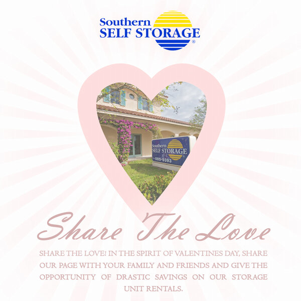 Share the love! Retweet with your friends and give the opportunity of drastic savings on our storage unit rentals.