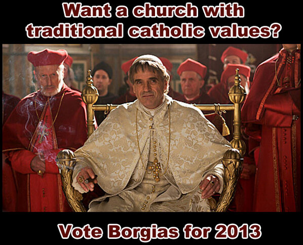 compareflorida's tweet photo. time to embrace more traditional values in our next #pope 

#silly #funny http://t.co/pwYPP7tH