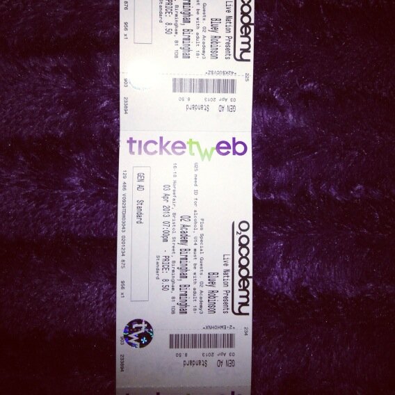 Mikey3Clarke's tweet image. @BlueyRobinson Tickets just arrived #CantWait #Birminghamo2 #Buzzin RT!!!