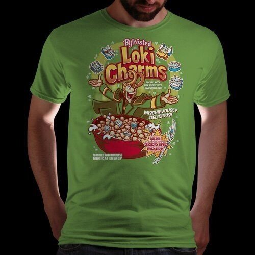 Loki shirts and the Loki Charms shirt 