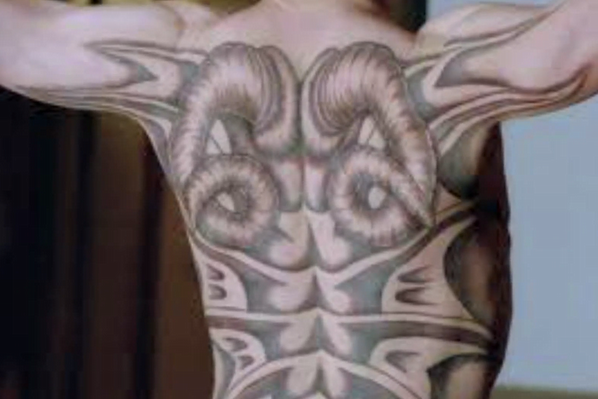 Bleacher5's tweet photo. .@BleacherReport's ranking of Worst #Tattoos in #Sports: http://t.co/DHxoBSRc. Do you know which #NBA player this is? http://t.co/ctm3Upot