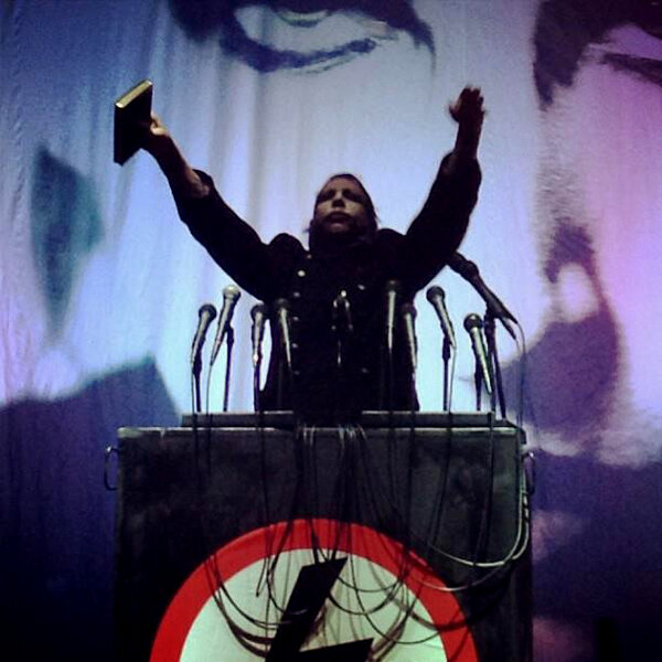 marilynmanson's tweet photo. Does the #Pope shit in the woods? http://t.co/qZ7wTQAk