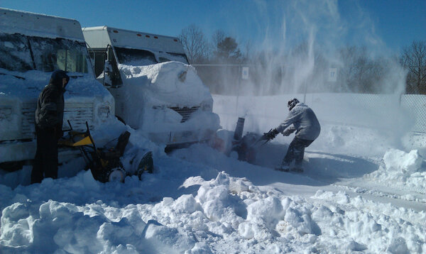 Nearly 3 feet of snow didn't stop our Cintas partners in Providence, RI from servicing their customers!