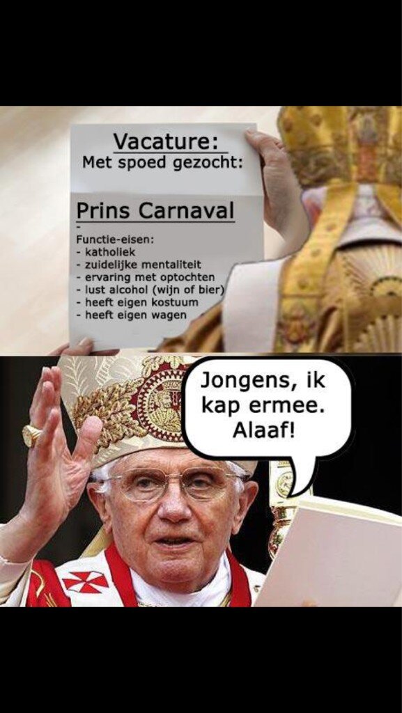Blokmoppen_'s tweet photo. Paus treedt af #prinscarnaval http://t.co/HdZJ2te5