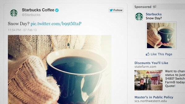 Andy_Mank's tweet photo. Good example of clever social media use by Starbucks Coffee: http://t.co/aUMyzzIu http://t.co/TaqY1CvN
