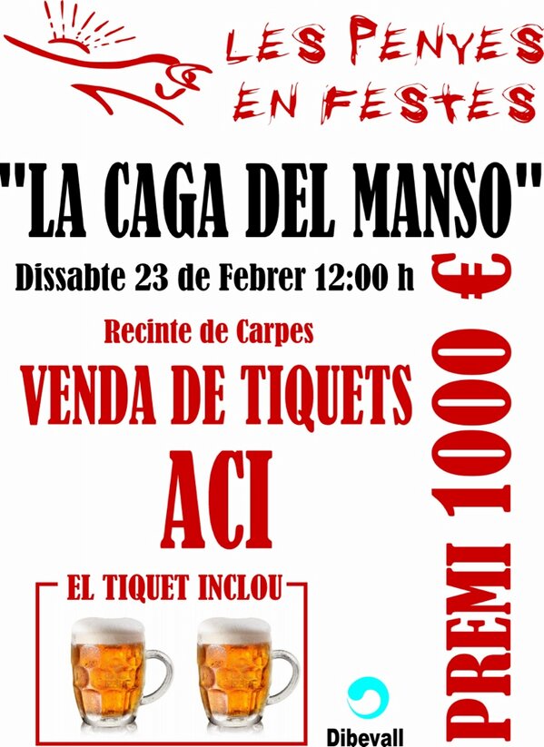 També anunciem per al mateix matí la cagà del manso a l'explanada de l'institut!