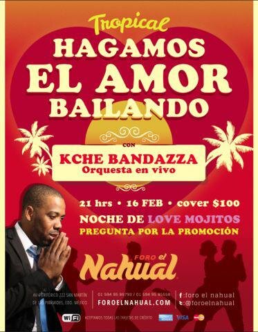 ForoNahual's tweet photo. A que #SanValentin con @KcheBandazza este 16 de Febrero. http://t.co/BdgfcL66