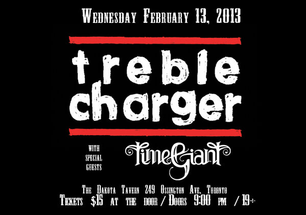 GreigNori: Wednesday @TheDakotaTavern <a href="/TrebleCharger/">Treble Charger</a> + <a href="/TimeGiant/">TimeGiant</a>! #Surprise!  dlvr.it/2x4n4y