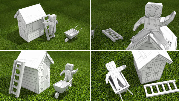 StroodAnimation's tweet image. Assets for an app project - Hand drawn textures for garden equipment.