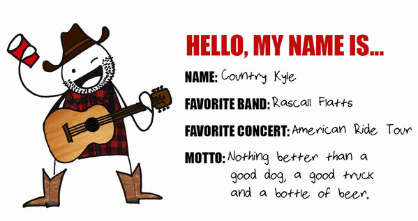 LiveNation's tweet photo. Meet #CountryKyle our newest #Roadie. His dream is to sing his #lyrics in a #duet with someone. Who should it be? http://t.co/Nn0JZggk