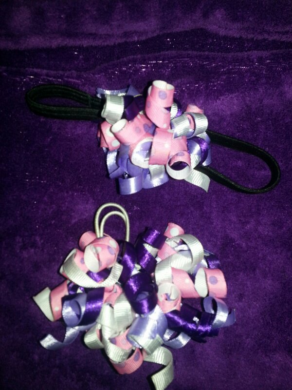 ALRCustomDesign's tweet image. One headband, one large pony holder