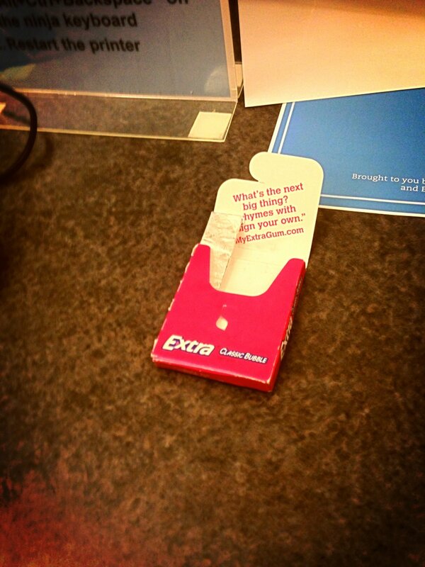Butler_209's tweet image. someone left a stick of gum by the printer does that mean it's fair game? #livefrom209 #gettingdesperate