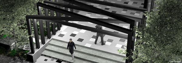 landscapepixels's tweet image. Simple lighting elements added in the program Kerkythea can make a really basic SketchUp model GLOW! #SketchUp