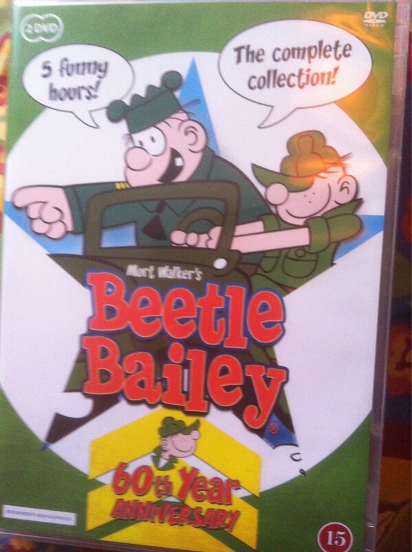 THN_Janus's tweet image. Knasen som tecknad film är ju t o m BÄTTRE än papperstidningen!

#BeetleBailey #knasen #dvd