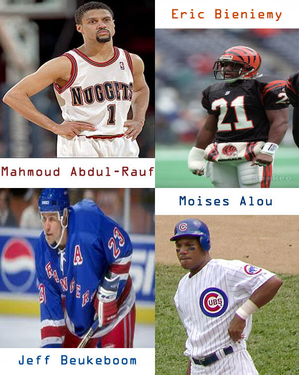 timmystweet's tweet image. Favorite names of players in all 4 major #sports. #coolnames