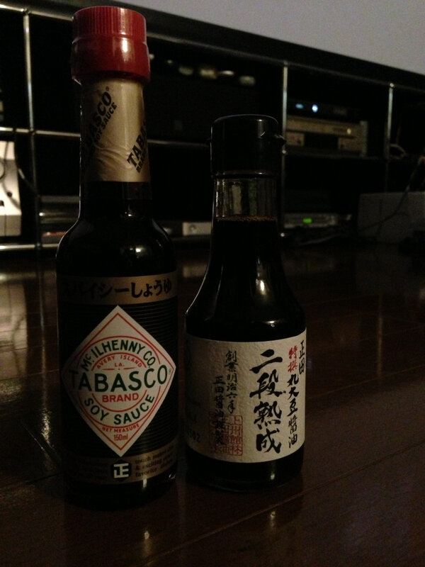 Amazing collab. of Tabasco and Shoda Soy Source.The Shoda  is a family business brand of the Empress Michiko.
