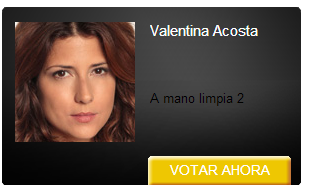 valentinaacosta's tweet photo. “@ValenAcostaFC: A Votar. Por #ProtagonistaFemenina  @valentinaacosta http://t.co/tDIt3hZh" #PremiosTVyNCol2013” Gracias !!!
