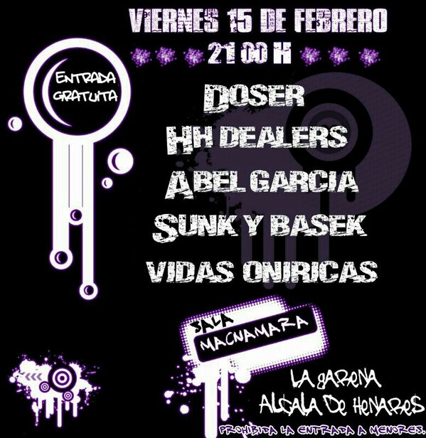 Dyem_Oficial's tweet image. Gente de Marchamalo, Guadalajara, Alcalá, Meco, etc. Os esperamos este viernes en La Garena, sala Macnamara #LaLiamos